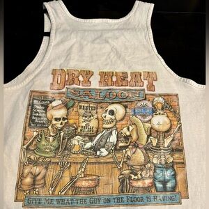 90’s Dry Heat Saloon Muscle Tank Top Lake Havasu Arizona Tourist Souvenir XL